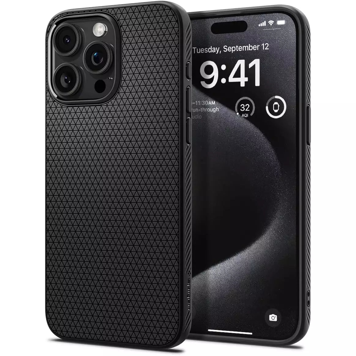 Apple iPhone 15 Pro Max Liquid Air Case Matte Black